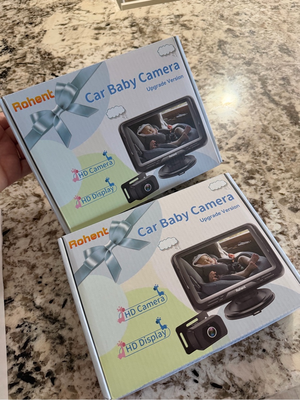 Car Baby Camera - Black Monitor and Camera - 2 pack